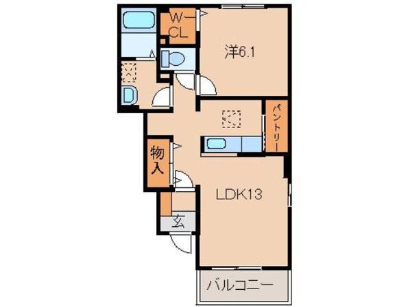 紀ノ川駅 徒歩25分 1階の物件間取画像